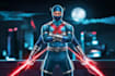 draw a cool comic book superhero