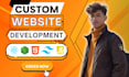 build, rebuild website development as a fullstack developer, react js, tailwind