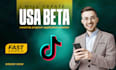 create USA tiktok creativity beta program account
