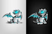 design high quality mechanical dragon logo