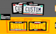 custom a license plate frame for vehicles and other