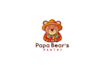 design wonderful papa bear logo