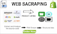 scrape products from any website or store and add to shopify or woocommerce