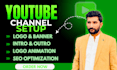 create, setup and design youtube channel professionally