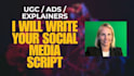 write your social media or ugc script using ai