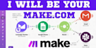 set up make com automation workflow zapier account setup monday crm click up n8n
