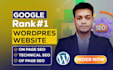 do complete wordpress onpage SEO optimization for google ranking