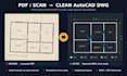 convert PDF to cad and trace floor plans in autocad dwg