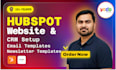 build hubspot website, landing page, email templates