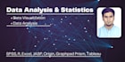 analyse data statistically, plot graphs and dashboards