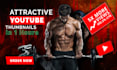 create an amazing eye catching  youtube thumbnail design
