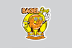 design character bagel boy logo