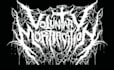 create death metal logo with texture and chrome effect