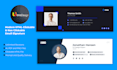 build a modern and trendy HTML clickable and non clickable email signature