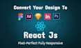 convert figma to react, PSD, xd to reactjs, nextjs, with tailwind css