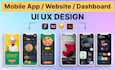 create ux ui design for mobile and web in figma