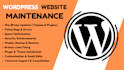 do wordpress website maintenance, fix issues, update plugins and themes