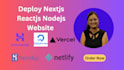 deploy reactjs nextjs nodejs website to vercel,netlify,hostinger,vps server