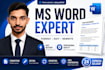 fix, format and redesign ms word documents professionally