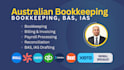 do australian bookkeeping, payroll, prepare bas in xero, qbo