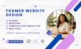 design a modern framer website, landing page, and convert figma to framer