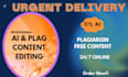 do ai content editing and rewrite ai content for originality
