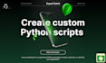 create custom python scripts and web solutions