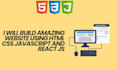 create a HTML, CSS, js site for you