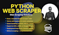 scrape any website and build a python web scraper