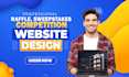 design raffle website competition website raffle giveaway website competition