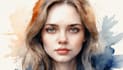 draw outstanding watercolor portrait