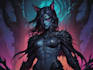 create dark art illustration