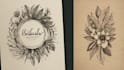 create beautiful hand drawn botanical boho logo