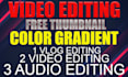 edit vlog youtube video with free thumbnails