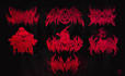 make custom logo with death metal style font