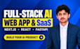 premium saas landing page, saas website, ai web app, with next,js and react