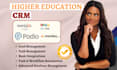 setup higher education crm pipedrive active campaign honeybook monday live agent