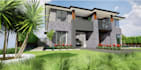 make a revit model and render, architect design,outdoor landscape 3dmax render