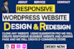 design responsive wordpress website using elementor pro