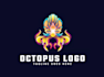 make delicious octopus seafood logo