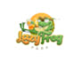 create lazy frog memorable character bar logo design