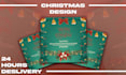 design christmas, greeting and invitation card