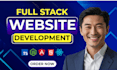 develop custom mern stack website as a mern stack developer using reactjs nodejs
