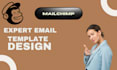 responsive email, editable, mailchimp email design, html email template design