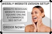 design weebly website or design square website or  redesign weebly square online