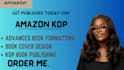 do book formatting for amazon KDP publishing visual novel art ad copywriting