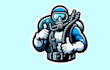 do make an awesome scuba diving mascot logo within two day design delivery