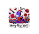 make wonderful happy new year 2025 logo