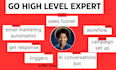 design converting go high level  sales representative