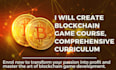 create blockchain game course, comprehensive curriculum